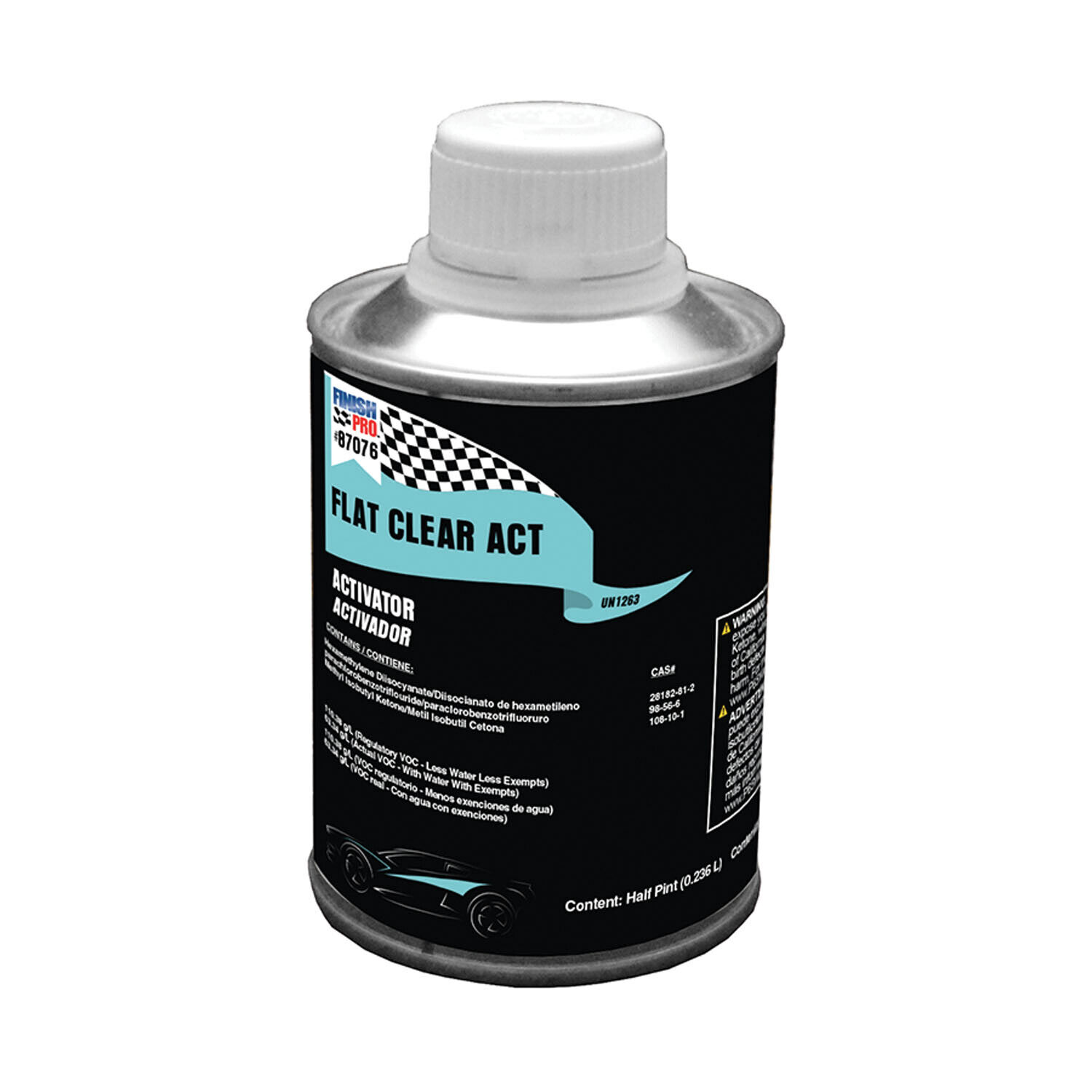 Flat Clear Activator, Acrylic Urethane Hardener 1/2 Pt