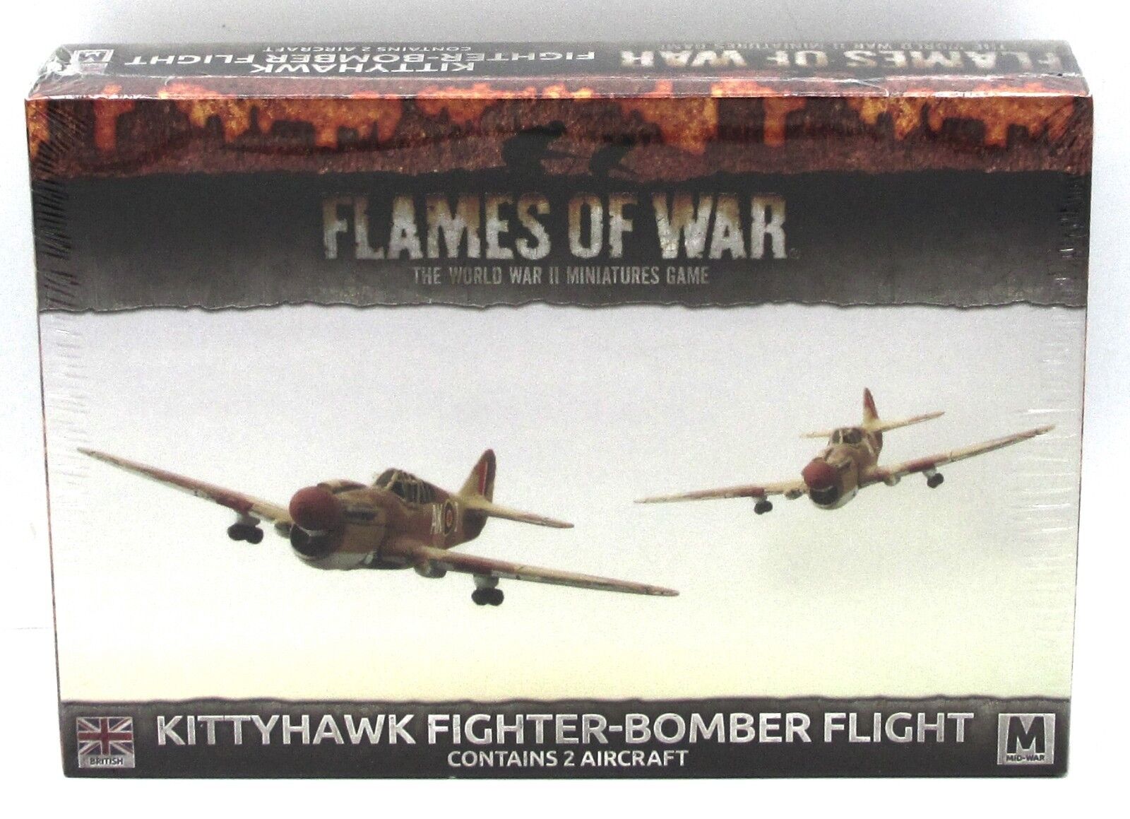 Team Yankee Bbx46 Kittyhawk Fighter-bomber Flight (british) Wwii Aircraft Planes