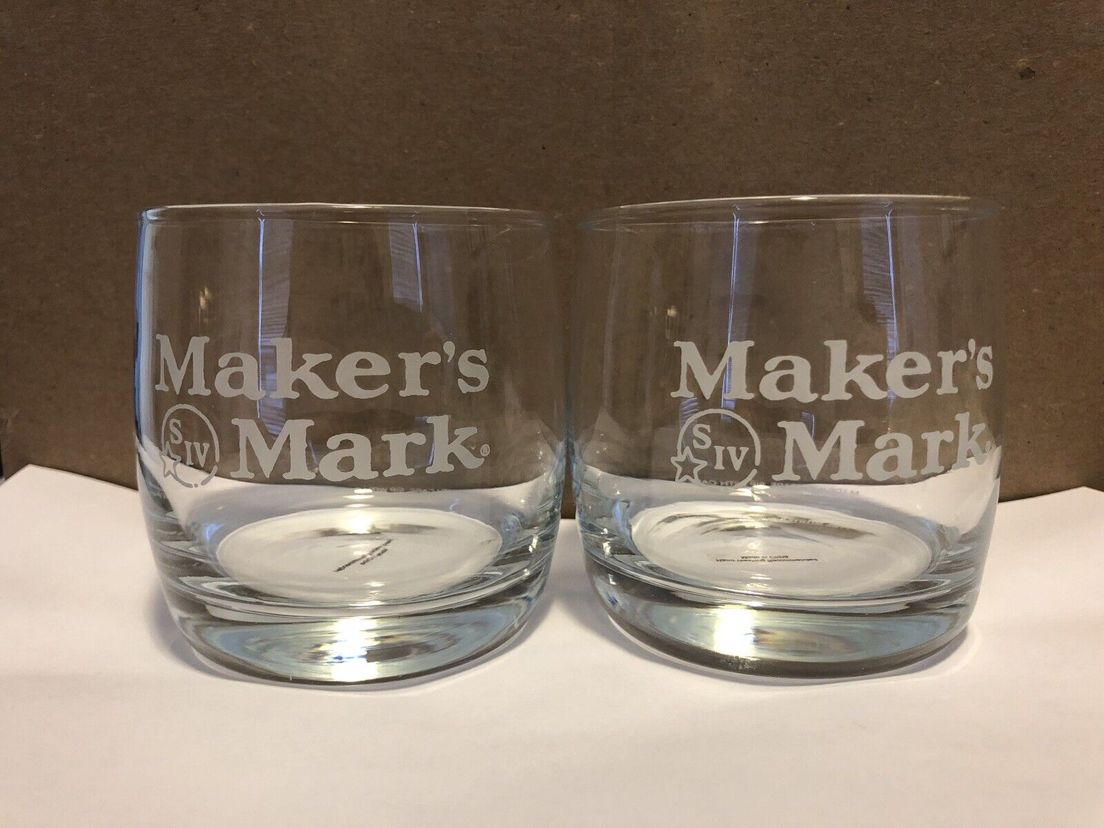 Makers Mark Rocks Glasses (set Of 2) New