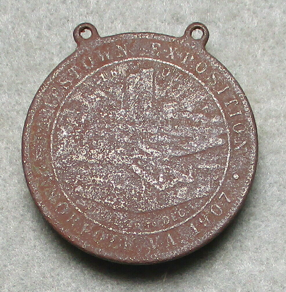 1907 Jamestown bronze 36 Mm ter-centennial World's Fair Souvenir Medal