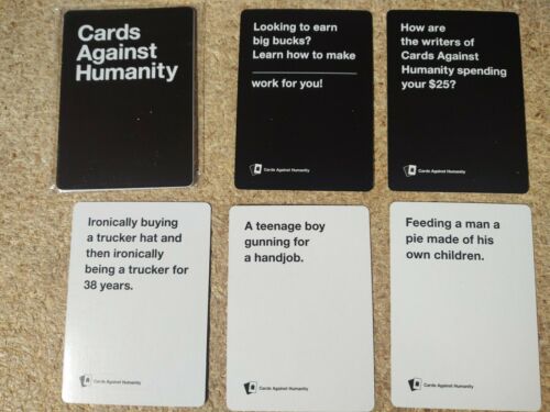 Cards Against Humanity Retail Promo Pack New Sealed 5 Cards Cah