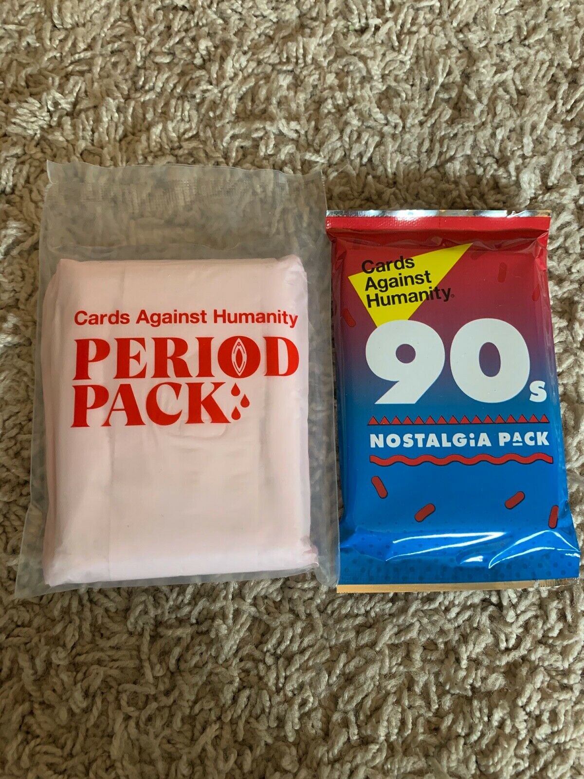 Cards Against Humanity Expansions: Period And 90's Packs, New