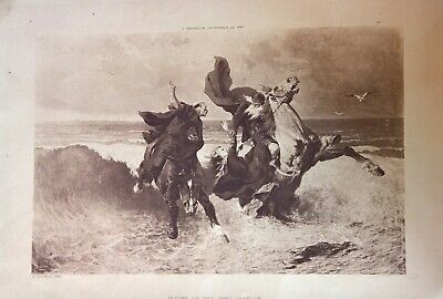 Antique Print  L’ Exposition Universelle De 1889 Print King Gradlon - Evariste
