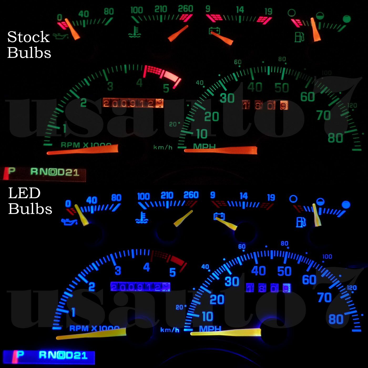 New Dash Cluster Gauge Blue Leds Lights Kit Fits 88-94 Chevy Gmc C/k1500 C/k2500