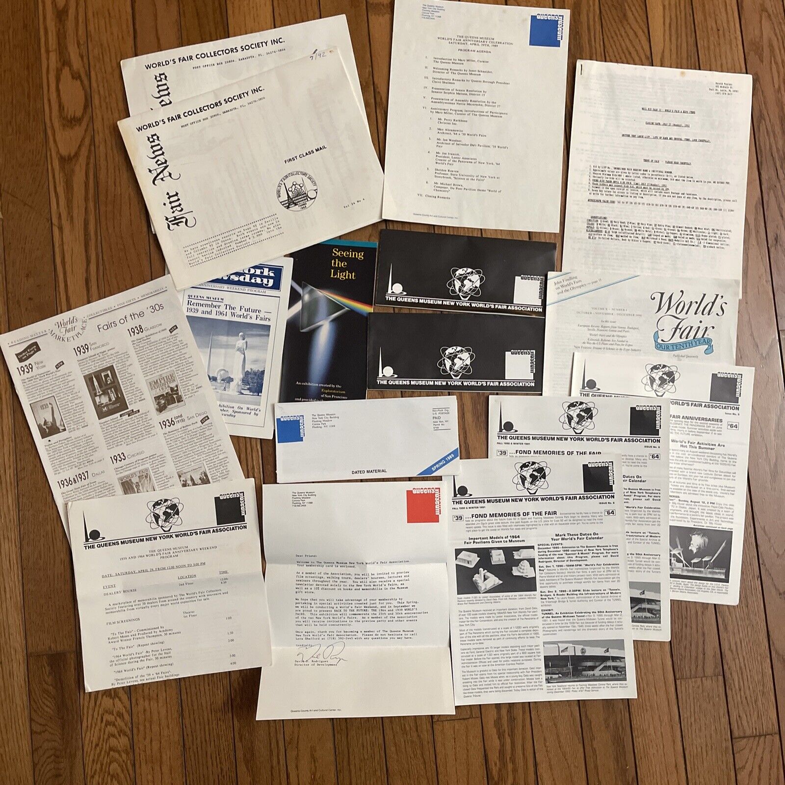 Vtg 1990s Worlds Fair Association Documents Ephemera Announcements Letters
