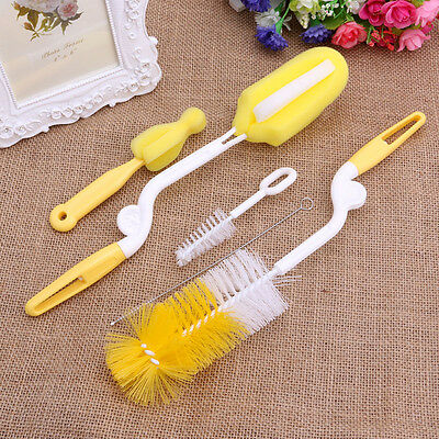5pcs Baby Feeding Bottle Cup Nipple Teat Spout Tube Cleaning Brush Cleaner New