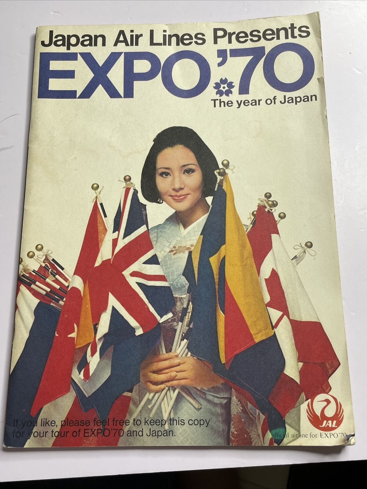 1970 Japan World Fair Expo 70 Jal Japan Airlines Magazine Guide